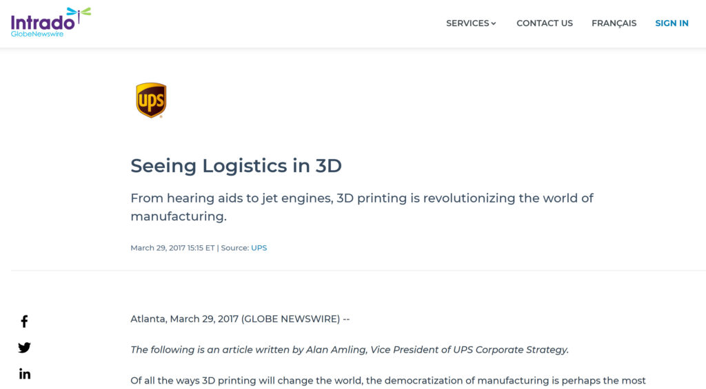 Seeing Logistics in 3D